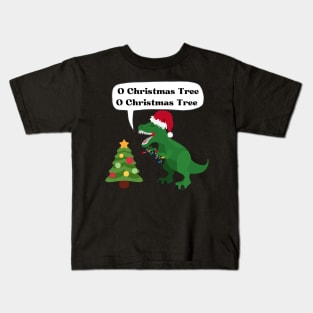 T-Rex Christmas Kids T-Shirt